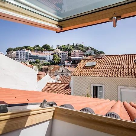 Апартаменты Amazing Castle Views In Historic Center Лиссабон